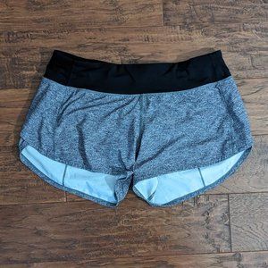 Lululemon Speed Up Short Heather Lux Multi Black 6